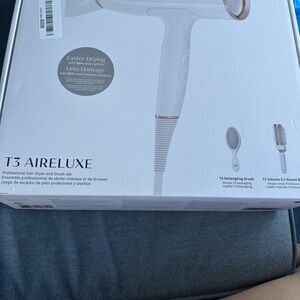 T3 White and Gold Hair Dryer Set